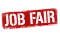 Job fair sign or stamp Royalty Free Stock Photo