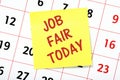 Job Fair Today Calendar Reminder