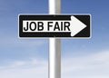 Job Fair This Way Royalty Free Stock Photo