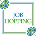 Job Hopping Green Blue Floral Square