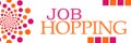 Job Hopping Pink Orange Dots Horizontal