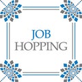 Job Hopping Blue Grey Floral Square