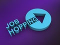 job hopping word on purple