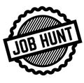 Job hunt black stamp