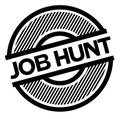 Job hunt black stamp