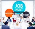 Job Hunt Employment Career Recruitment Hiring Concept