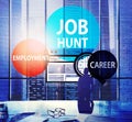 Job Hunt Employment Career Recruitment Hiring Concept Royalty Free Stock Photo