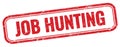 JOB HUNTING text on red grungy stamp Royalty Free Stock Photo