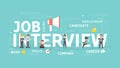 Job interview concept.