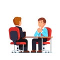 Job interview between HR officer and candidate