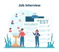 Job interview, human resources concept. Idea of recruitment and job