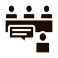 Job Interview Human Silhouette Hunting glyph icon