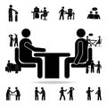 job interview icon. Detailed set of conversation icons. Premium graphic design. One of the collection icons for websites, web