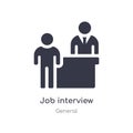job interview icon. isolated job interview icon vector illustration from general collection. editable sing symbol can be use for