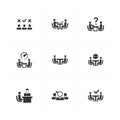 Job Interview Icons - Gray Version