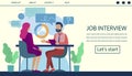 Job Interview Landing Page Hiring Process Design