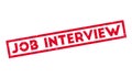 Job Interview rubber stamp