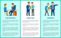 Job Interview, Work Task, Dismissal Vector Poster