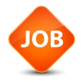 Job elegant orange diamond button