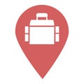 Job location map pin pointer icon. Element of map point for mobile concept and web apps. Icon for website design and app developme