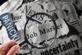 Job market and economy news headlines search