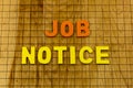Job notice background check employment hiring opportunity employee agreement Royalty Free Stock Photo