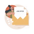 Job offer abstract concept vector illustration.