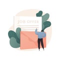 Job offer abstract concept vector illustration.