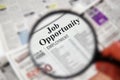 Job opportunity Royalty Free Stock Photo