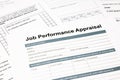 Job performance appraisal form for business Royalty Free Stock Photo