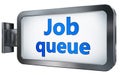 Job queue on billboard Royalty Free Stock Photo
