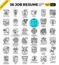 Job Resume Icons