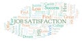 Job Satisfaction word cloud. Royalty Free Stock Photo
