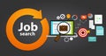 Job search bag loop online web employment career