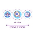 Job search concept icon