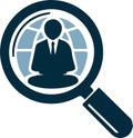 Job search graphic illustration