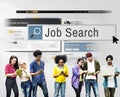 Job Search Human Resources Recruitment Career Concept