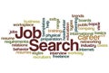 Job Search Word Cloud Royalty Free Stock Photo