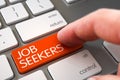 Job Seekers - Keyboard Key Concept. 3D. Royalty Free Stock Photo