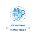 Job shadowing concept icon