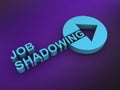 job shadowing word on purple