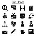 Job & Staff Recruitment icon set