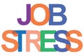 job stress on white Royalty Free Stock Photo