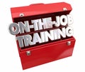 On the Job Training Tools Toolbox