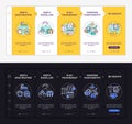 Job transition tips onboarding vector template