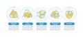 Job transition tips vector infographic template