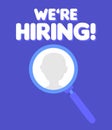 job vacancy, we are hiring, join our team Royalty Free Stock Photo