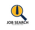 Job vacancy work search logo design