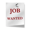 Job wanted Royalty Free Stock Photo