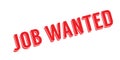 Job Wanted rubber stamp Royalty Free Stock Photo